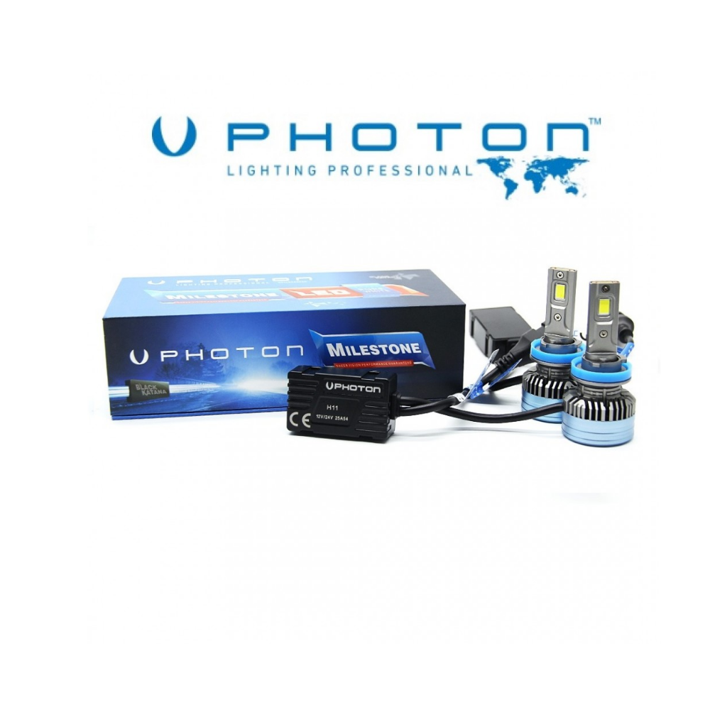H11 Led Xenon Photon Mılestone Black Katana Oto Ampulü